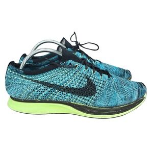 Nike Flyknit Racer Running Shoes Mens 11 Blue Lagoon Sneakers Trainers 526628401
